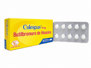 HIOSCINA N-BUTILBROMURO COLESPAS 10MG X 30 TABLETAS RECUBIERTAS (LABQUIFAR)