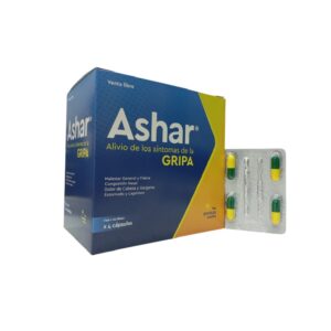 ACETAMINOFEN+CAFEINA+FENILEFRINA+CETIRIZINA ASHAR CAJA X 100 TABLETAS  (MEMPHIS)