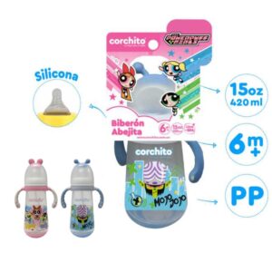 BIBERON ABEJITA 15OZ(**)(CORCHITO)